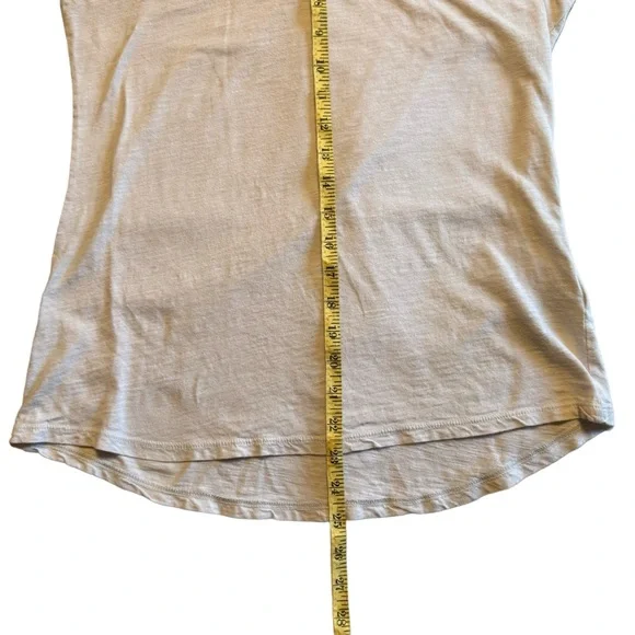 Kuhl Women's White Organic Cotton Tee Crochet Lace Knit Cap Sleeve Size Medium - Picture 7 of 7